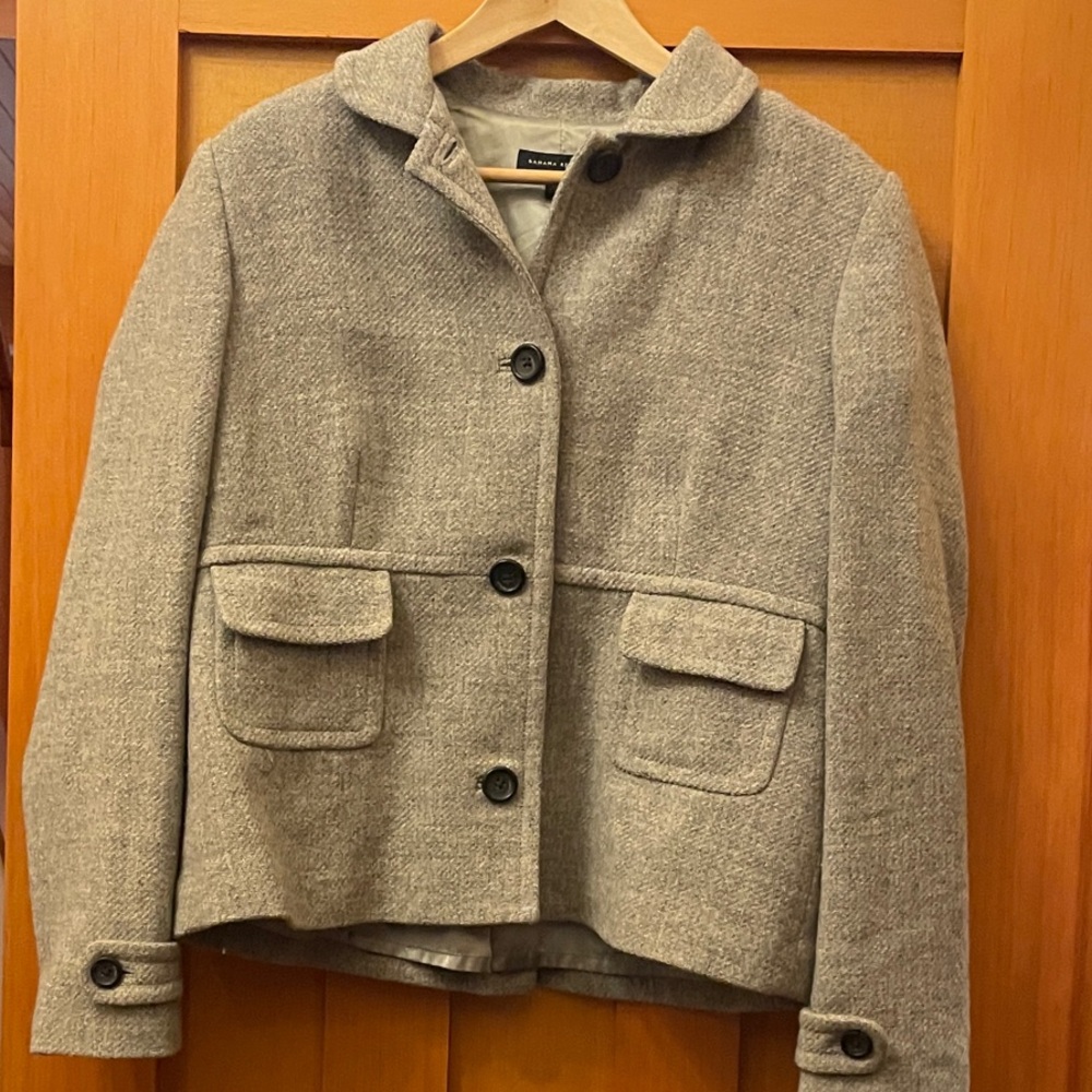 Vintage Banana Republic Grey Wool Blazer